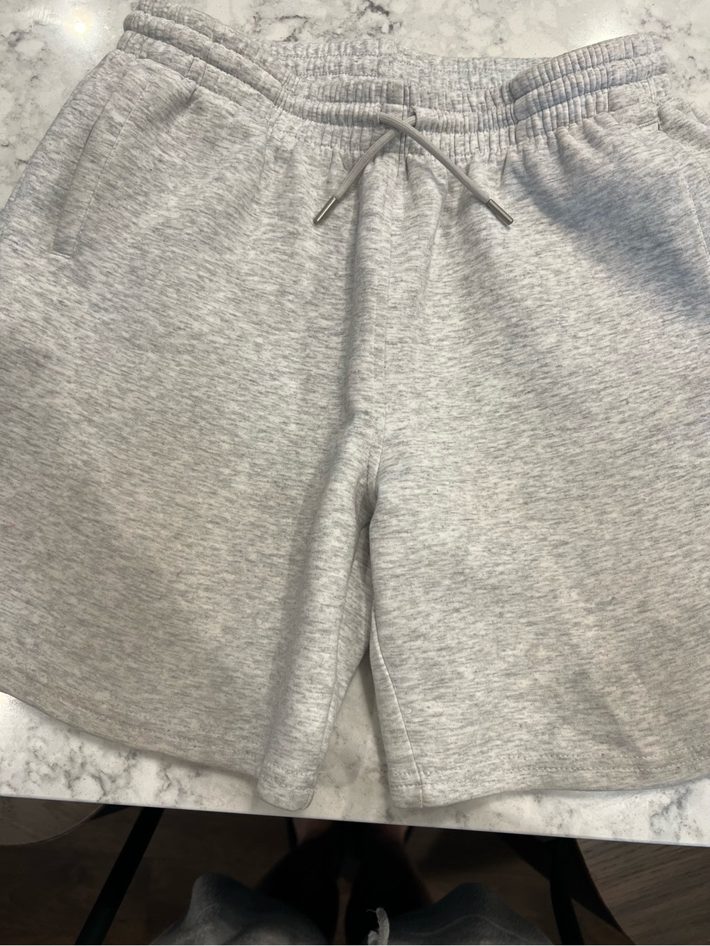 Kids Heather Gray Drawstring Sweat Shorts Foot Locker
